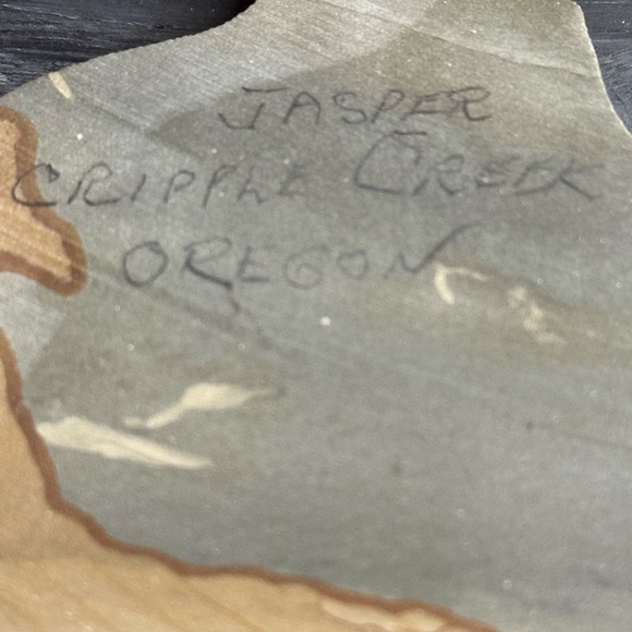 Cripple creek Oregon unpolished picture jasper slab raw edge 3.5 inch - Picture 3 of 6